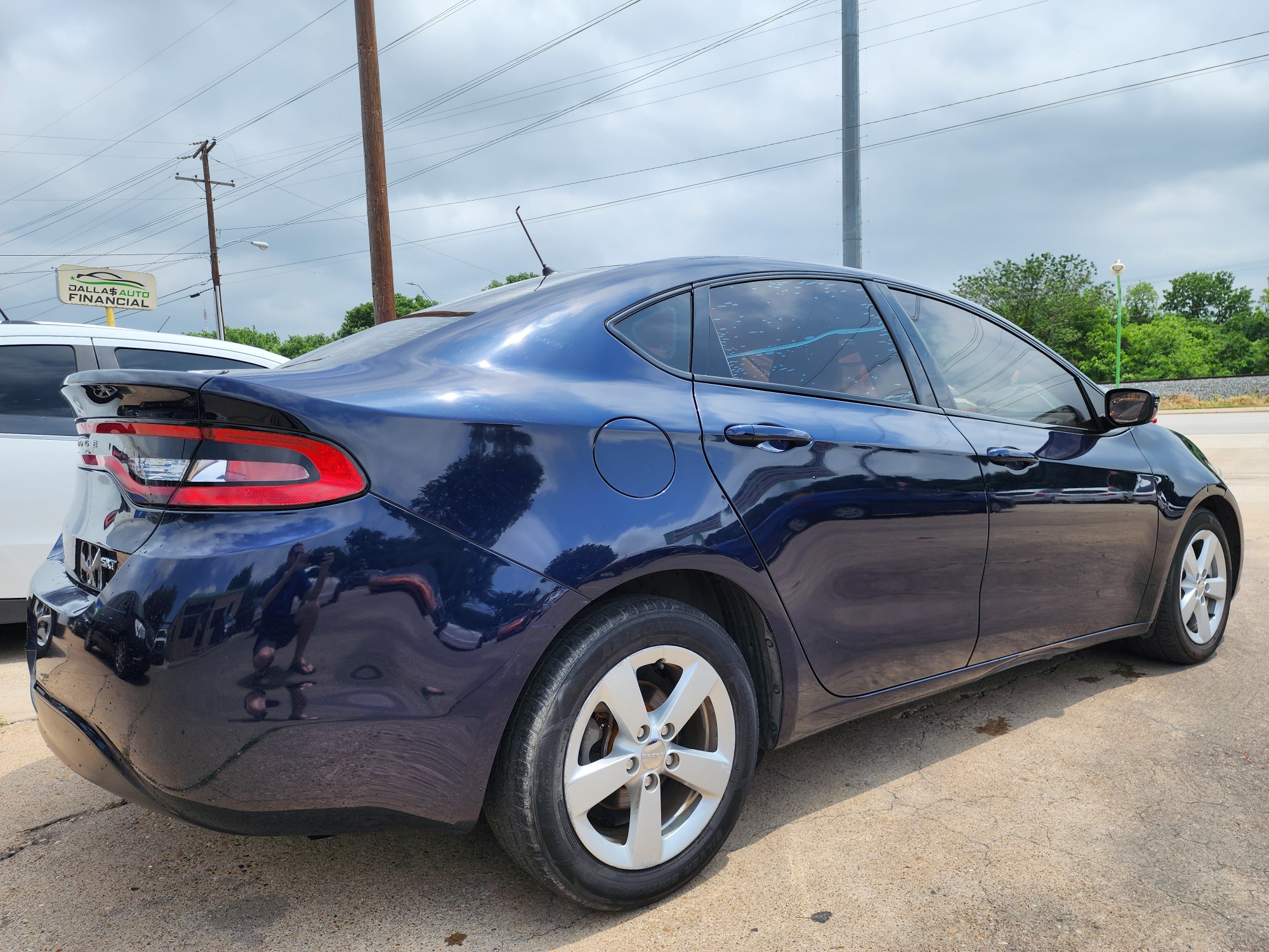 2015 BLUE /BLACK Dodge Dart SXT (1C3CDFBB7FD) with an 2.4L L4 DOHC 16V engine, AUTO transmission, located at 2660 S.Garland Avenue	, Garland, TX, 75041, (469) 298-3118, 32.885387, -96.656776 - Photo #3